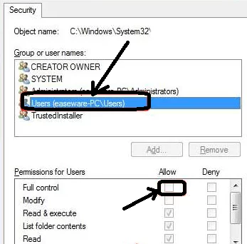 security - users