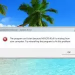 MSVCP140.dll Missing Error