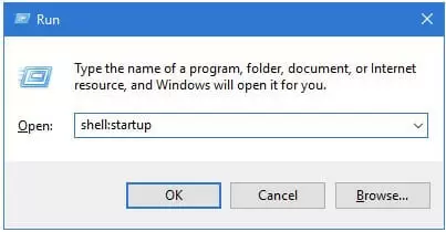 Using shell command on run