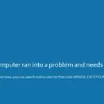 KMode Exception Not Handled Error