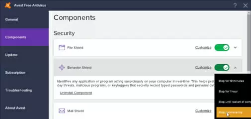 avast security
