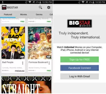 BIGSTAR MOVIES UI