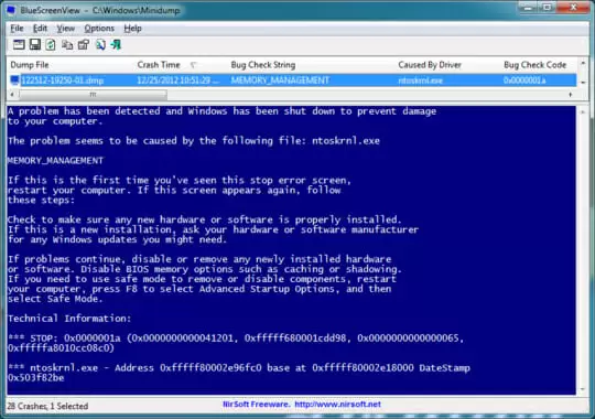 ntoskrnl.exe BSOD