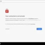 your connection is not private