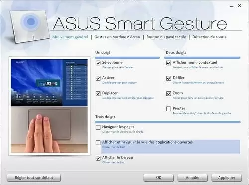 asus smart gesture
