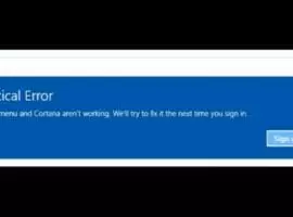 start menu and cortana not working