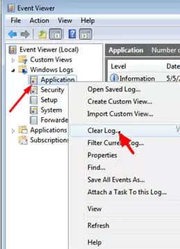 svchost.exe clear log