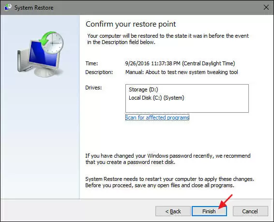 Windows System Restore