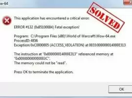 WoW Error #132
