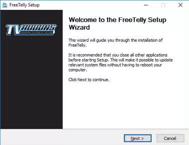 FireTelly Setup wizard