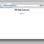 502 bad gateway