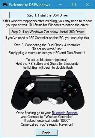 DS4Windows- connecting PS4