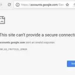 ERR_SSL_PROTOCOL_ERROR