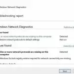 One or More Network Protocols are Missing on This Computer