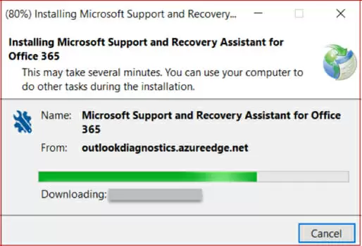 Outlook stuck at loading profile screen