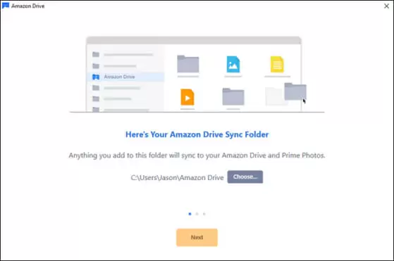amazon drive sync folder