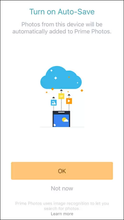 Using the amazon prime Mobile App