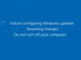 failure configuring updates reverting changes