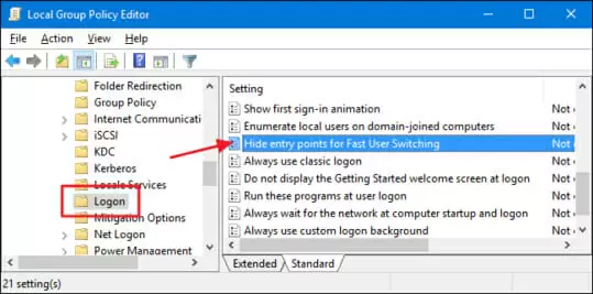 Local Group Policy Editor