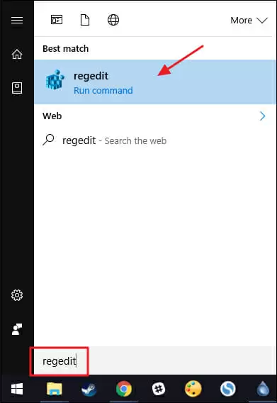 opening registry edit