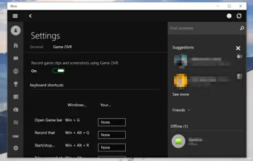 Changing Game DVR’s Settings