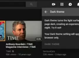 youtube dark mode