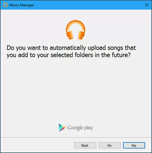 music manager - automatically upload music