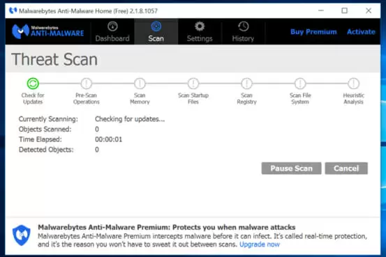 Malwarebytes - anti malware horse