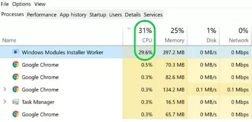 Windows-Modules-Installer-Worker-High-CPU-Usage-Error