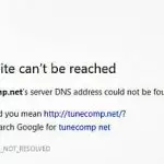 ERR_NAME_NOT_RESOLVED