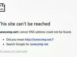 ERR_NAME_NOT_RESOLVED