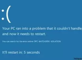 DPC-Watchdog-Violation-Error