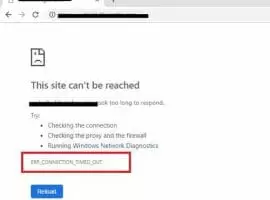 Err_Connection_Timed_Out-Error