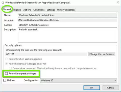 Uncheck-box-beside-Run-with-highest-privileges